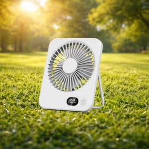 Portable table top fan White